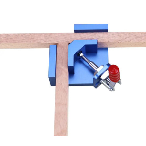 Pro Grade Right Angle Clamp For Woodworking With Precise Positioning Squares And 90 Degree Fixture Aluminum Alloy Shop Ready Anodized Surface Handles Plate Thickness 9 To 30 Mm Great For Precise Corner Joints Toggle Splicing And Assembly clamping two wood pieces at 90 degrees