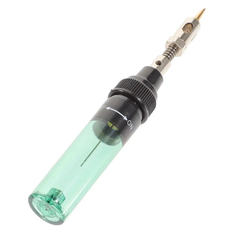 Portable Gas Soldering Iron Kit For Electronics Repair And Vehicle Fixes Cordless Welding Torch with green gas chamber