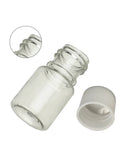 50 Pack Clear 5Ml Plastic Lab Bottles With Wide Mouth Caps For Reagents, Samples And Liquid Storage, Transparent Cylindrical Polyethylene Bottles With Leakproof Screw Caps, Your Go To Food Safe Lab Storage Solution. Clear 5ml PE lab bottle with wide mouth cap, shown open with cap beside it.