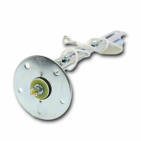 Swing Arm Fuel Level Sender With Adjustable 73 Ohms To 10 Ohms Range, 5 To 27 Inch Tank Depth, 5 Hole Mount Pattern, Durable Steel And Plastic Build, Includes Gasket Kit And Install Guide, Ride Ready For Cars And Trucks, steel sender with 5-hole flange