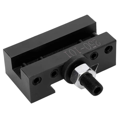Rock Solid Quick Change Boring Tool Holder Set With Top Shelf High Carbon Steel Clamps, black CNC clamp for precision gripping.