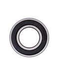 Front view of 12x24x6 mm deep groove ball bearing with double rubber seals