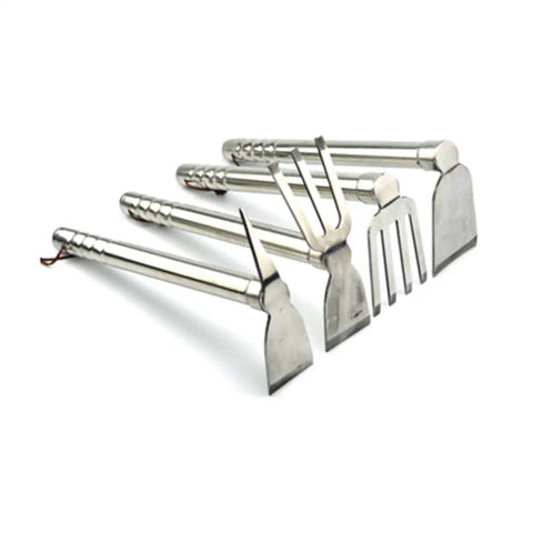 Stainless Steel Double Use Garden Hoe With Lightweight Handle For Easy Planting And Weeding Durable Go To Home Garden Tool