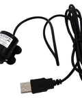 Quiet Brushless Submersible Sump Pump With Slick DC Motor And Easy USB Hookup For Smooth Operation And No Fuss Durability For All Your Home Water Projects, showing compact design and USB connection.
