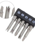 Special Shaped Screwdriver Bit Set With Chrome Vanadium Steel For Repairing Electronics Game Consoles And Toys Includes 50mm Triangle U Y Security Bits Driver Tools Kit Perfect For Tough Jobs, five 50mm chrome vanadium steel security bits