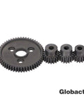 54T 0.8 32 Pitch Metal Spur Gear Set With 15T 17T 19T Pinions And 3.175mm Coupler For Traxxas Slash 4x4 RC Vehicles