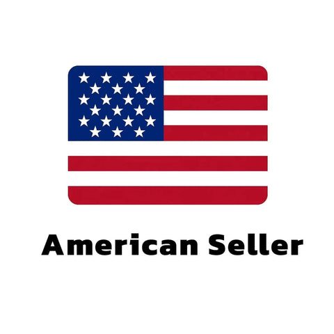 American flag icon with text "American Seller" below