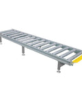 Heavy Duty Modular Conveyor Rollers With Slick Sliding Chutes For Truck Drop Offs And Warehouse Runs No Sweat Transport Galvanized Steel Frame Handles 200 Lb Loads Ready To Roll, long galvanized steel roller conveyor.