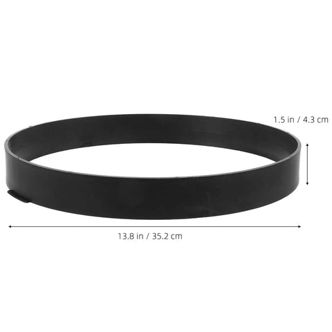 Round Stepping Stone Mold For Concrete Pathways Reusable Plastic Paver Forms DIY Garden Walkway Maker; black, 13.8-inch diameter