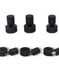Square Die Punching Set For CH-70 Machine, Hydraulic Die Kit With Upper And Lower Dies, shown with multiple die sizes for metalwork