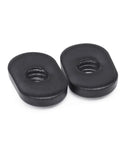 Close-up of Twenty Pack One Quarter Twenty Black T Nuts With Centered Thread For T Slot Track Heavy Duty And Durable For Fifteen Series Aluminum Extrusion One Point Five Inch Base Use With Plates Brackets And Track Accessories.