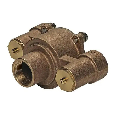 Heavy Duty Emergency Thermostatic Mixing Valve Delivering 31 Gpm Flow Rate With A Slick Wax Thermostat Design. Brass, 8x4x5 inches.