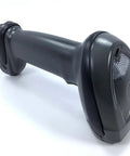 LI4278 Wireless Bluetooth Barcode Scanner With Docking Cradle And USB Cables For Retail And Warehouse Use Fast Scanning Long Battery Life Patent Pending Single Board Design For All Day Everyday Reliability. Close-up view.