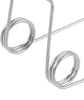 Premium Stainless Steel Spring Kit With Five Double Torsion Springs For Kettle Lid Repair And Maintenance, Perfect DIY Solution To Fix Broken Water Kettle Hinges At Home Or In Your Kitchen For Quick Fixes Today. Close-up of silver double torsion springs