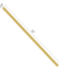 Four Pack Of Twelve Inch Brass Round Rods One Quarter Inch Diameter Lathe Bar Stock Durable Smooth Surface Great For DIY Projects And Metalworking