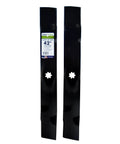 2 Pack 3-N-1 Replacement Blades For 42 Inch Decks That Fit John Deere Mowers Also Replaces OEM GX22151 And GY20850 21.375 Inch Long