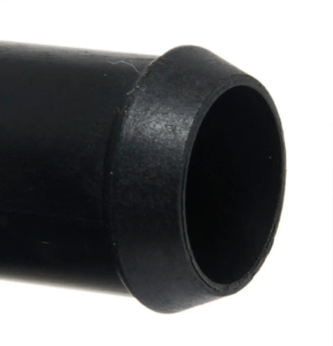 Close-up of black drive motor inverter cooler water pump connector for 2005 through 2010 Ford Escape Mazda Mariner vehicles.