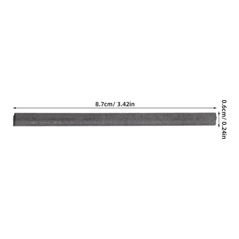 Graphite carbon rod from Metal Electrodes Kit For Chemistry Experiments With Copper Strips, Zinc Strips, Iron Sheets, And Graphite Carbon Rods