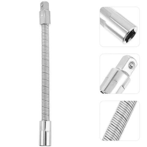 Flexible Socket Extension Bar Half Inch Ratchet Extension Rod With Springy Soft Shaft For Socket Wrench Drive Handyman Auto Repair Tools