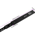 Heavy Duty 12 Inch Full Extension Drawer Slides Set Of 5 Pairs With Ball Bearing Black Telescoping Side Mount Cabinet Slides