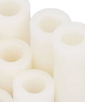 Round Nylon Standoff And Spacer Kit For PCB Board Mounting And Electrical Insulation In A Durable Storage Container, 150 Piece Nylon Standoffs And Spacers For Easy Mounting, Precise Spacing, And Component Clearance. Assorted white nylon spacers