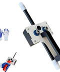 Professional Automatic Wire Fishing Tool For Wall Wiring Projects With Electric Drill Adapter in black with ergonomic handle