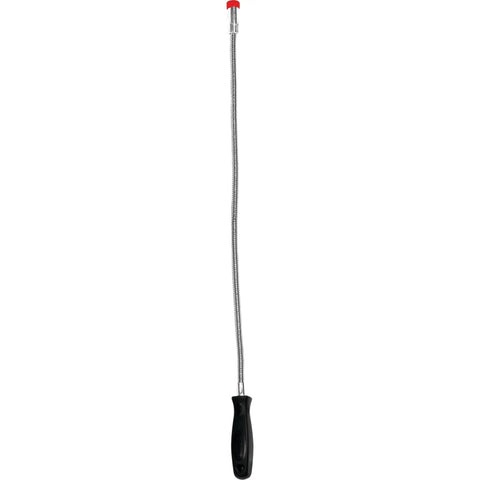 Flexible Magnetic Pickup Tool With 24 Inch Reach And 4 Pound Capacity for grabbing lost nuts bolts screws, black handle, silver shaft