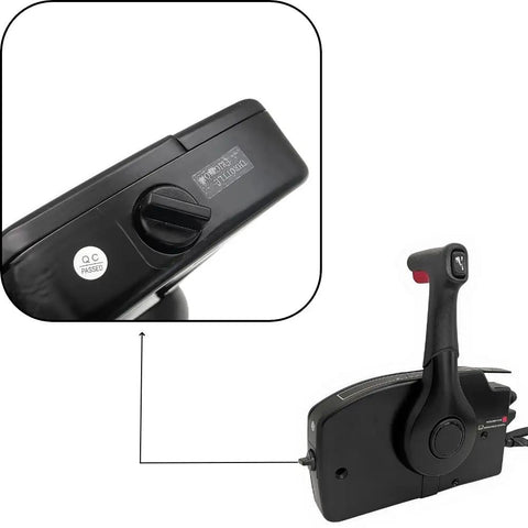 Aftermarket Replacement Remote Control For Mercury Outboard Engine 4 Stroke Side Mount 14 Pin 16.5 Ft Wire Harness close-up