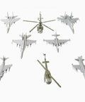 Alt Tag: Must-Have 8 Piece 1/144 Scale Aircraft Model Set For Static Display And Easy Assembly Without Glue, Aviation Collectibles, Style B