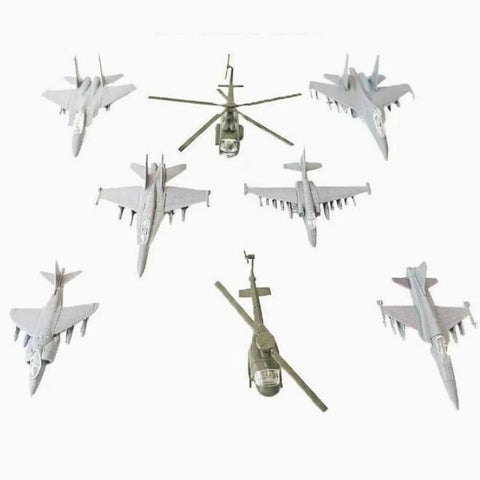 Alt Tag: Must-Have 8 Piece 1/144 Scale Aircraft Model Set For Static Display And Easy Assembly Without Glue, Aviation Collectibles, Style B