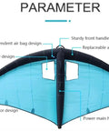 Handheld Inflatable Wing For Wing Foiling And Kitesurfing, Durable Polyester Surf Kite With Storage Bag, Dual Airbag Design
