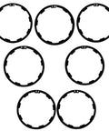 Aluminum Bike Spacer Set 7 Pcs 1mm, 1.5mm, 1.85mm, 2mm, 2.18mm, 2.35mm, 2.5mm For Bottom Bracket And Hub Adjustments On MTB And Road Bikes