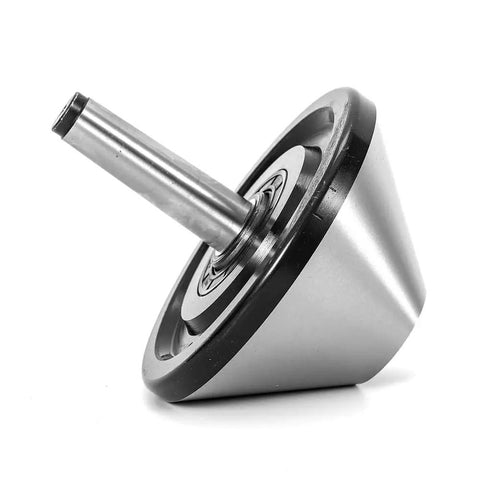 Side view of 6 Inch Bull Nose Live Center MT3 For Lathe 75 Degree Morse Taper 150 Millimeter Diameter Heavy Duty Alloy Steel Heat Treated Rc 60 62