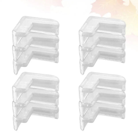 Thirty Piece Table Corner Protectors Kit With Anti Collision PVC Cushions And Double Sided Tape for safe edges, stacked view
