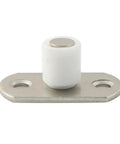Front view of a 4 Pieces Lower Guide Pulleys 12Mm Nylon For Sliding Doors Positioner Swing Stop Limiter Lifting Wheel Accessory