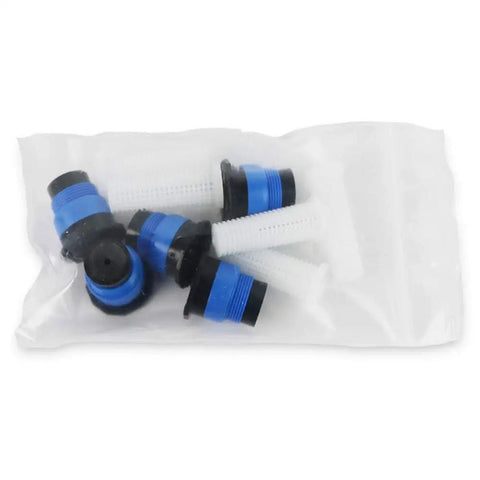 Bag containing Five Pack 570 MPR Plus Nozzles With Ten Foot 180 Degree Spray Pre Installed Pressure Compensating Device.
