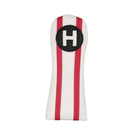 White and pink headcover for Pink Junior Golf Hybrid Size 5 For Right Handed Girls Ages 5 To 8 Easy Swing Club That Hits Longer