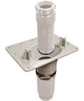 F2 Drain PVC Kit For Freestanding Bathtub White No Fuss Quick Install Drain Assembly with pipe and clamp visible