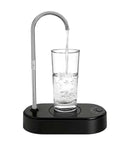 No Hassle 5 Gallon Water Bottle Dispenser For Countertop With USB Rechargeable Pump dispensing water into glass