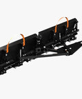 Snow Plow For Cars And ATVs Mounts By Hitch Fold Up Lightweight 78 Inch Curved Blade with mounting brackets and hitch attachment.
