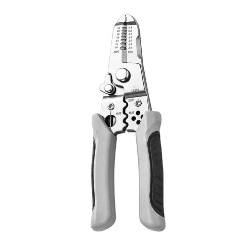 Heavy Duty Electrical Repair Pliers With Integrated Wire Stripper And Cutters, 18.8x6 cm steel alloy, multi-function tool. 
