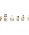 Grease Nipple Fitting Kit For Mechanics, iron plated lubrication nipples, variety of sizes with M6 and M8 threads, 130-piece kit.