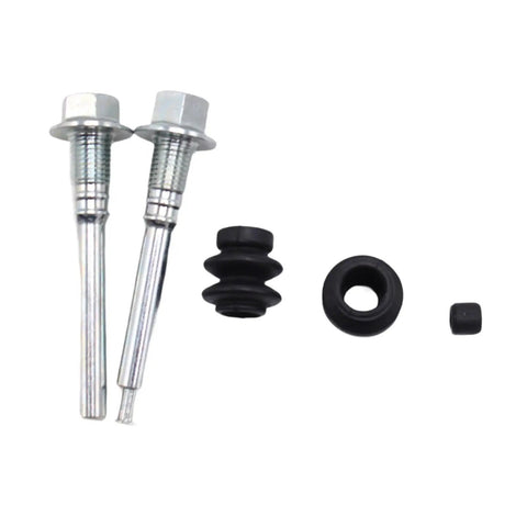 Top Notch Rear Disc Brake Caliper Slider Pin Kit Featuring Durable Metal and Rubber Bushings With Guide Pin Boot For Smooth Gliding And Reliable Stopping Power That Saves You Big Bucks On Repair Bills, metal pins and boot