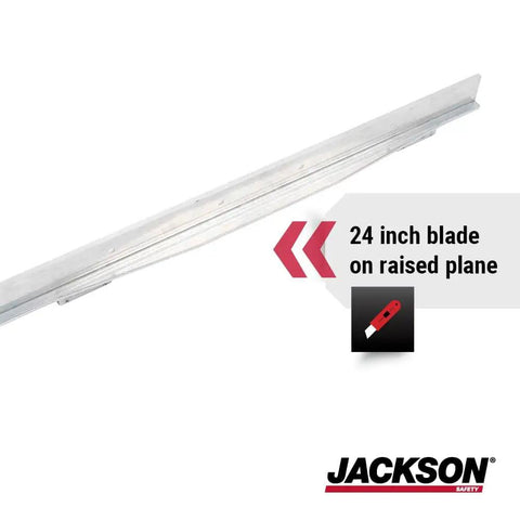 Contour Magnetic Burning Guide For Welding, straight edge tool with 24-inch blade on raised plane and magnets visible
