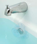 Bathtubs Drain Stoppers with Leakproof Designs, Clear stopper in a bathtub with water, showcasing its seal against drain.