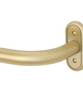 Wrap Around Blackout Curtain Rods 36 To 120 Inch 1 Inch Diameter Heavy Duty Metal Rod With Aluminum Bracket close-up view