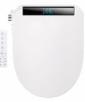 Butter Smooth Tankless Electric Bidet Toilet Seat With Instant Warm Water Wash And Dual Spray Cleaners Fits Round And Elongated Bowls top view with remote control