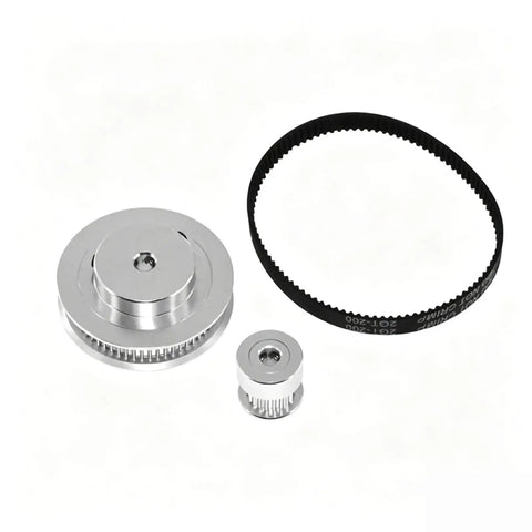 Check Out This Sweet 1 Pc 2 GT Timing Pulley Kit For Your 3D Printer Setup Featuring 20T And 40T Gears That Give A Cool 2 To 1 Speed Reduction With Smooth 6mm Belt Motion And Multi Bore Options Ranging From 3Mm Up To 12Mm To Fit Just Right Without. Aluminum alloy 2GT timing pulley kit with 6mm belt and two pulleys for 3D printer speed reduction