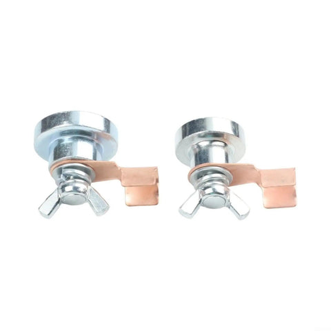 Dope Welding Grounding Clamp With Super Strong Grip For Secure Workpiece Holding And Stable Current Conduction To Minimize Heat and Resist Damage During Heavy Duty Fabrication Jobs On Any Metal Material, showing two clamps.