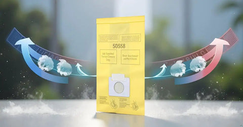 Replacement Vacuum Bags For Kenmore Canister Type C5 Or Q And Panasonic Type C5 12 Pack Tear Resistant Multi Layer Liner